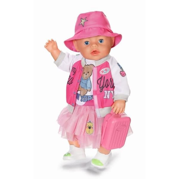 Reseväskor - Zapf Creation - BABY born Deluxe - 43 cm - Jacka, t-shirt, tyllkjol - Inkluderade tillbehör