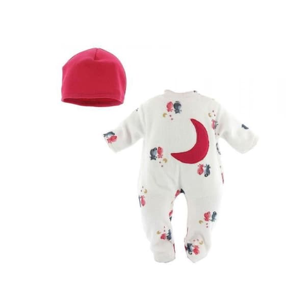 Dressing för 36 cm docka - Petitcollin - Charlie - Vit