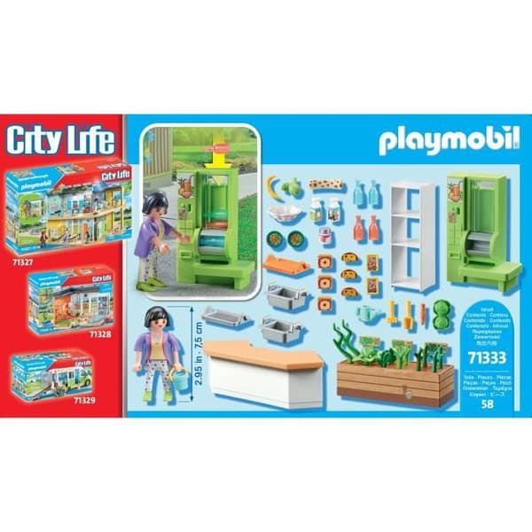 PLAYMOBIL - Skolbutik - Stadsliv - Skolvärld - 58 stycken