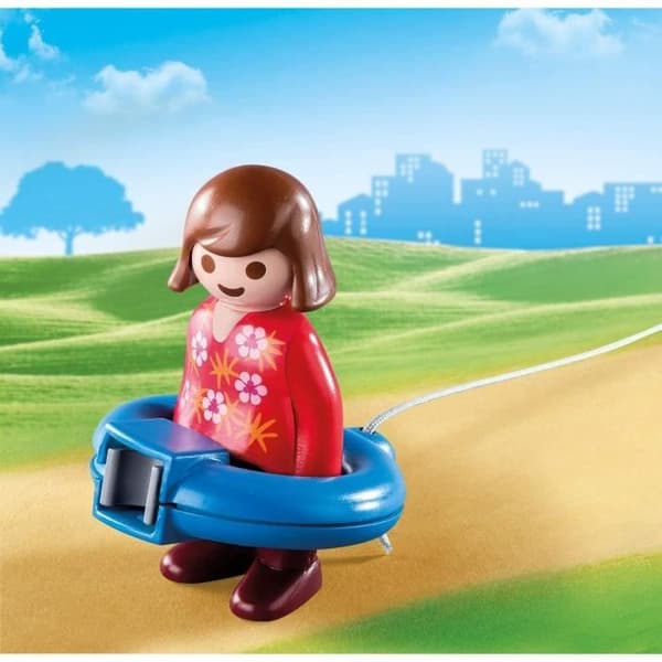 PLAYMOBIL - 70406 - PLAYMOBIL 1.2.3 - Hundvagn för barn från 18 månader och uppåt