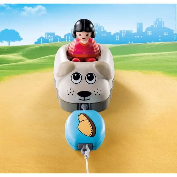 PLAYMOBIL - 70406 - PLAYMOBIL 1.2.3 - Hundvagn för barn från 18 månader och uppåt