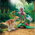 Miniatyrbild 2 av 5: PLAYMOBIL 71823 Vélociraptor och utforskare med lasso, Dinos, 18 delar, Från 4 år