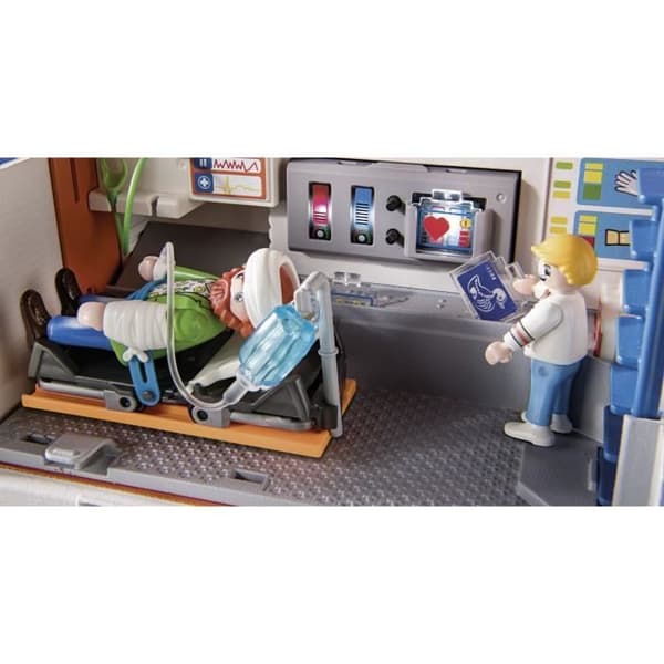PLAYMOBIL - 70913 - DUCK ON CALL - Ambulans med medicinsk utrustning och ljud- och ljuseffekter