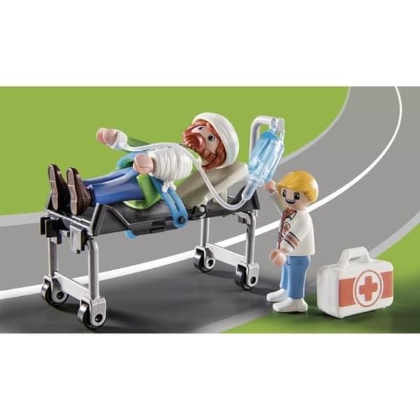 PLAYMOBIL - 70913 - DUCK ON CALL - Ambulans med medicinsk utrustning och ljud- och ljuseffekter