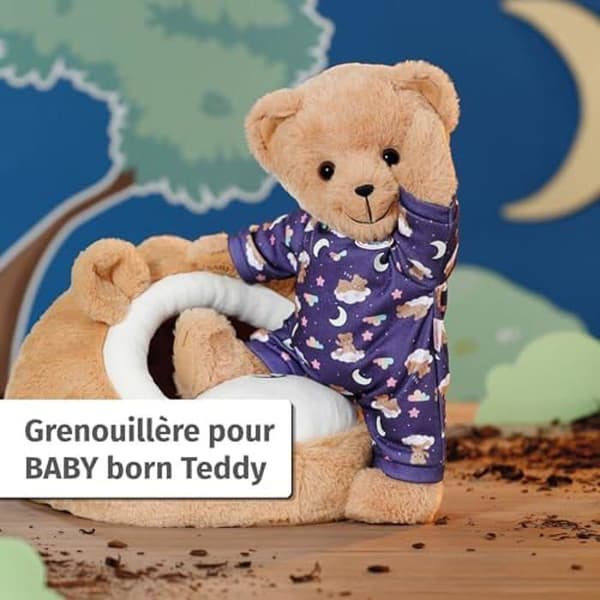 Pyjamas Teddy - BABY BORN - Fosforescerande - För dockor 43 cm - Bekväm och säker