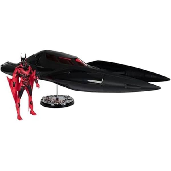 Fordon - MCFARLANE - Batmobile med L&amp;S (Batman Beyond) - 17,8 cm - Ljus och ljud - Inkluderad figur.