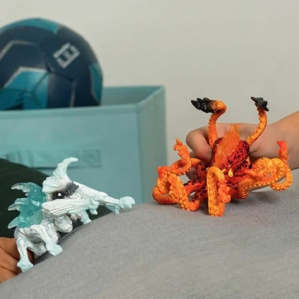 Tilbehør til dukkehus Schleich Lava Octopus vs Ice Bug Duo