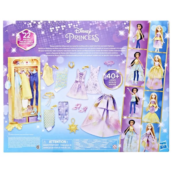 Disney Rapunzel och Jasmine garderobsset