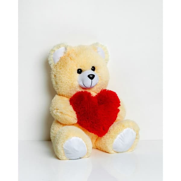 Nallebjörn GO GIFT FRANK 50 CR Kräm Plysch Hjärta 50 cm