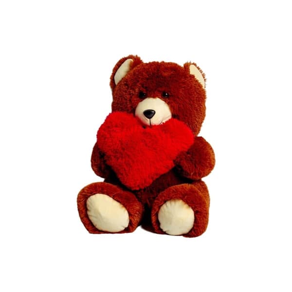 Nallebjörn GO GIFT FRANK 50 BR Brun Plysch Hjärta 50 cm