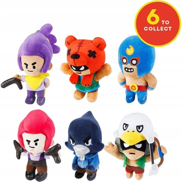 Sæt af tøjdyr PMI Kids World BRW7060 8 Dele