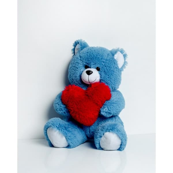 Nallekarhu GO GIFT FRANK 50 BL Sininen Pehmo Sydän 50 cm