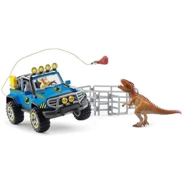 Terrängbil med Dino utpost - SCHLEICH - 41464 - Dinosaurier