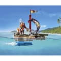 Miniatyrbild 3 av 6: PLAYMOBIL 71794 Pirate med flytande flotte, kanoner och skatt, Pirater, 41 delar, Från 4 år