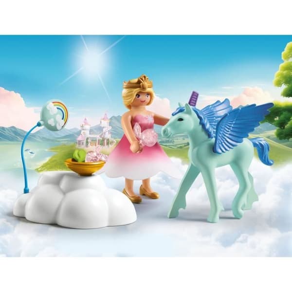 PLAYMOBIL 71802 Prinsessa och vingad föl med moln, Princess Magic, 16 delar, Från 4 år