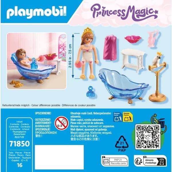 PLAYMOBIL 71850 Kunglig badrum med prinsessa