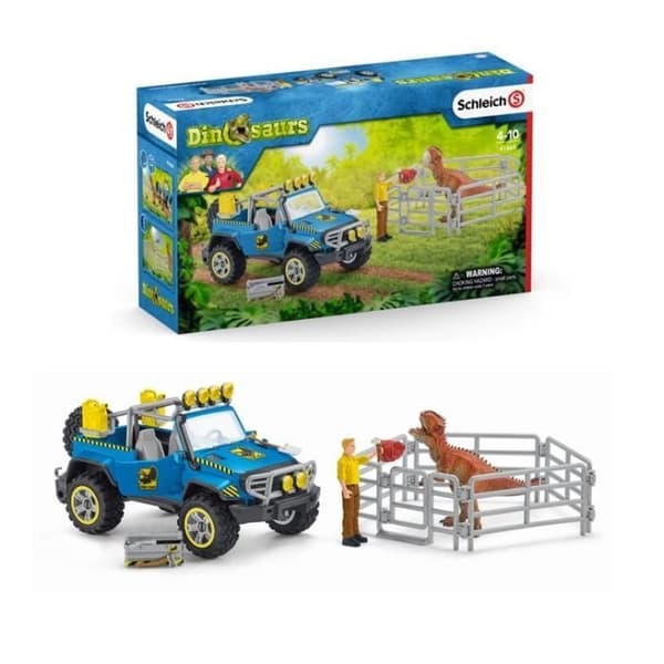 Terrängbil med Dino utpost - SCHLEICH - 41464 - Dinosaurier