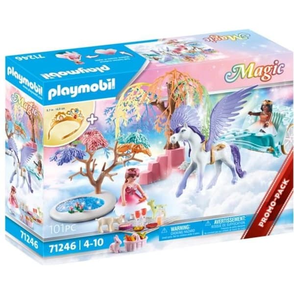 PLAYMOBIL - 71246 - Prinsessor - Vagn och bevingad häst - 101 stycken - Magi