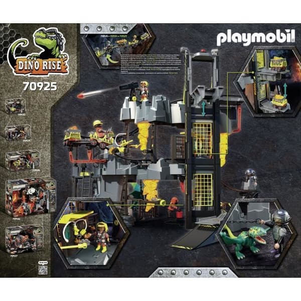 PLAYMOBIL - 70925 - Dino Rise - Dino Mine - Med 4 karaktärer och 1 dino