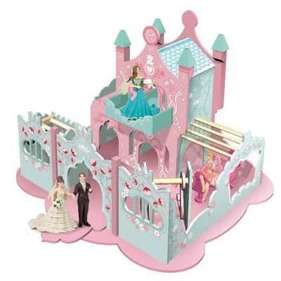Castle In The Clouds Figurine - PAPO - 60150 - För barn i åldern 3 år - Rosa och vit - 4 stycken