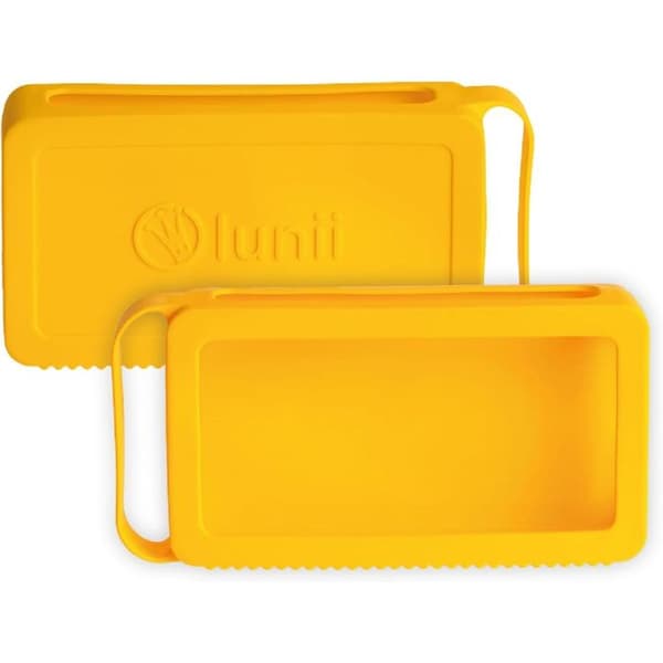 Skyddsskal - Lunii - Odile Gul - Flexibelt silikon - Tvättbar - Inbyggt handtag