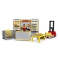 Miniatyrbild 1 av 3: DHL Bworld utlämningsbutik med pallvagn och paket - Bruder - 62251