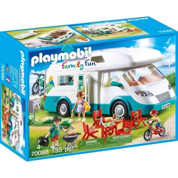 Playmobil 70088 Husbil och Familj, Familjesk Spaß, 135 delar, Campinglivet