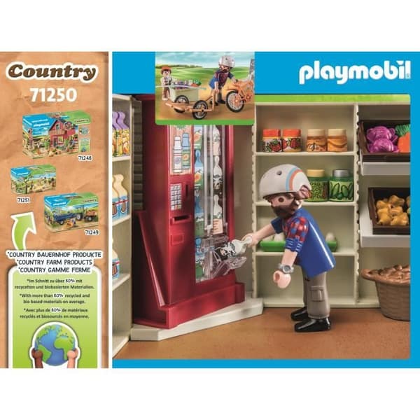 PLAYMOBIL 71250 Gårdsbutik, Country La Ferme, 83 stycken, från 4 år och uppåt