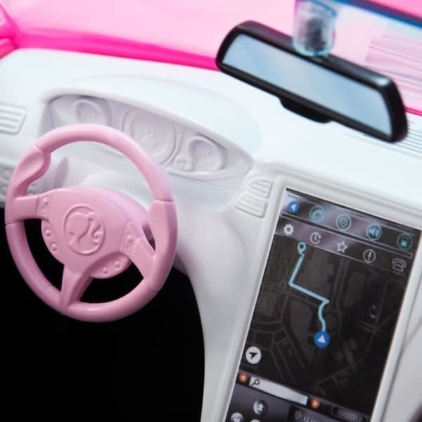 Barbie - Barbie Cabriolet Bil - Modell Dockfordon - Från 3 år HBT92