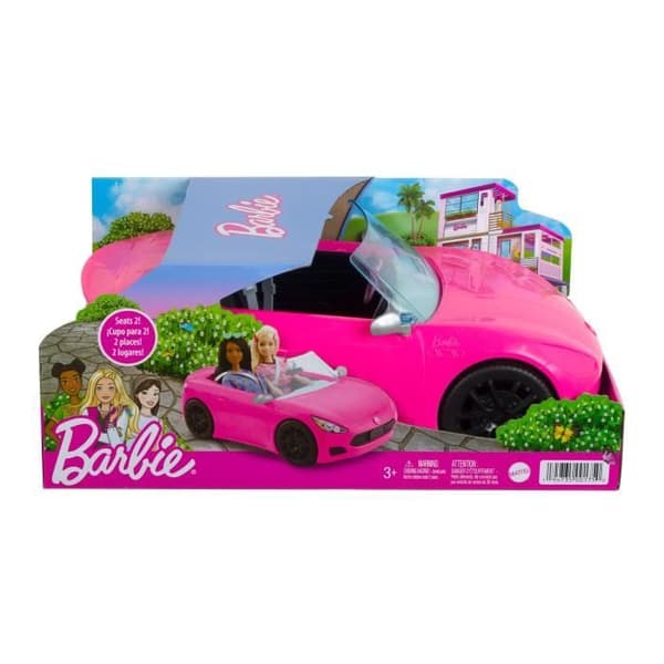 Barbie - Barbie Cabriolet Bil - Modell Dockfordon - Från 3 år HBT92