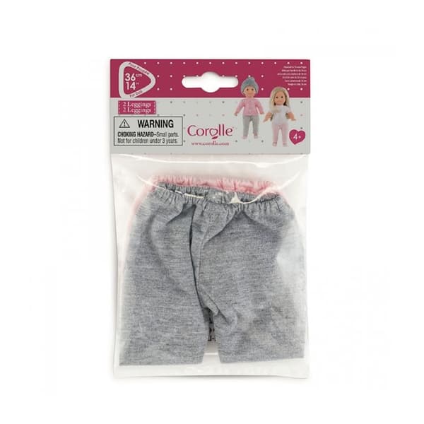 Leggingsset för Ma Corolle 36cm docka - Corolle - 2 gråa och rosa leggings