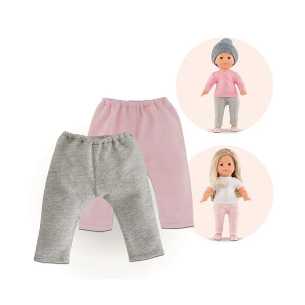 Leggingsset för Ma Corolle 36cm docka - Corolle - 2 gråa och rosa leggings