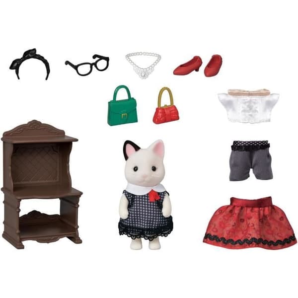 SYLVANIAN FAMILIES - Moderesväskan och tvåfärgade katt storasyster