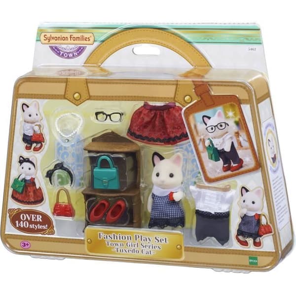SYLVANIAN FAMILIES - Moderesväskan och tvåfärgade katt storasyster