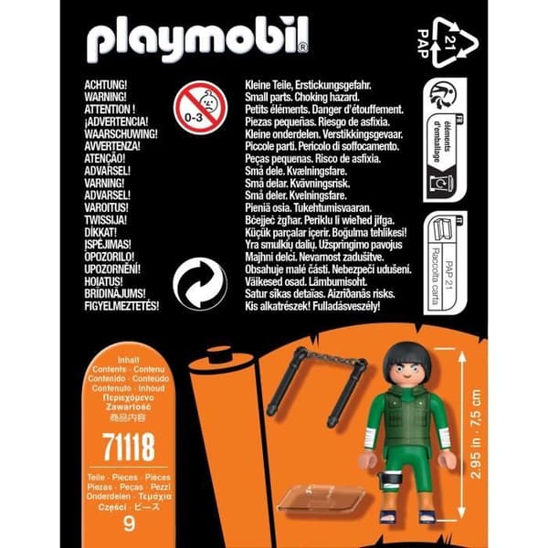 PLAYMOBIL - 71118 - Rock Lee-figur från Naruto Shippuden