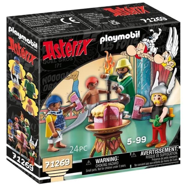 PLAYMOBIL 71269 Asterix, Amonbofis och den förgiftade kakan, 24 stycken, Från 5 år