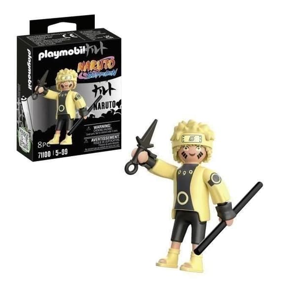 PLAYMOBIL 71100 Naruto Rikudou Sennin-läget, Naruto Shippuden, Samlarfigur med Tillbehör, Från 5 år