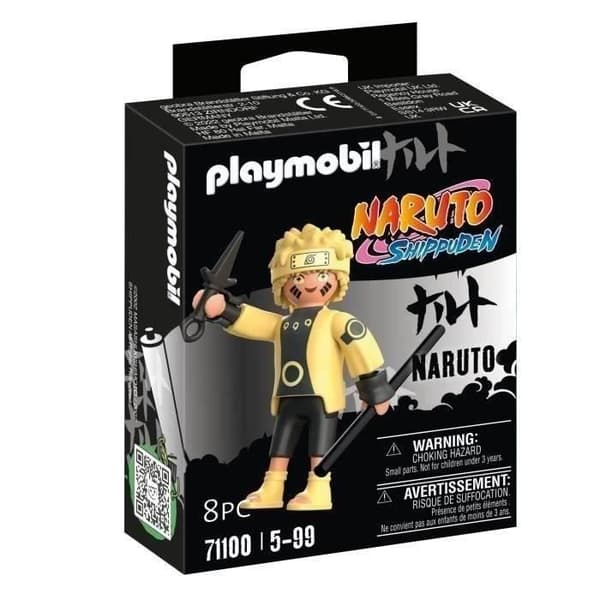 PLAYMOBIL 71100 Naruto Rikudou Sennin-läget, Naruto Shippuden, Samlarfigur med Tillbehör, Från 5 år