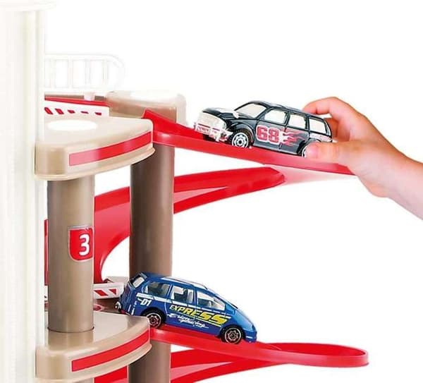 Totalt - Super Garage Komplett bensinstation med 2 meters krets - Från 3 år gammal - Europeisk tillverkning...