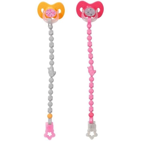 Baby born Magic docka med nappar och kedja - Zapf Creation - 43cm - Rosa och Gul