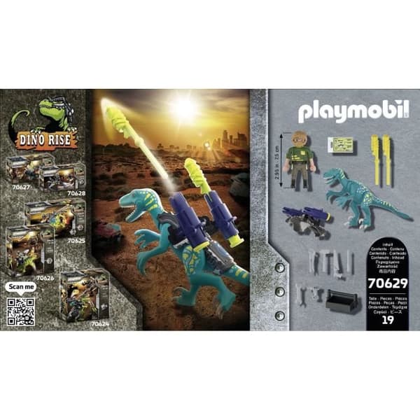 PLAYMOBIL - 70629 - Dino Rise - Deinonychus - Blandat - 5 år - 19 stycken