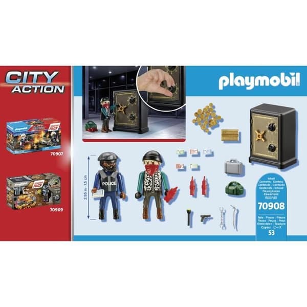 PLAYMOBIL 70908 Startpaket Polisinbrottstjuv, poliser, Från 5 år