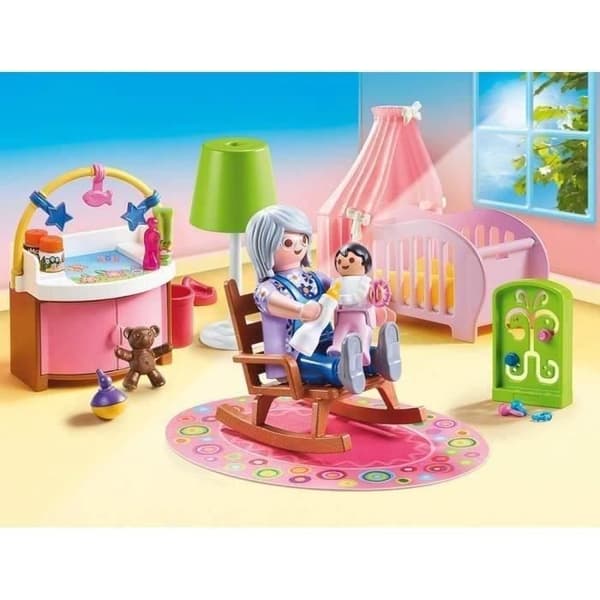 PLAYMOBIL 70210 Babyrum, Dockhus Det traditionella huset, 100 stycken, från 4 år