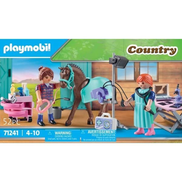 PLAYMOBIL - 71241 - Country - Hästveterinär - 52 stycken - Flerfärgad - Barn - Blandat
