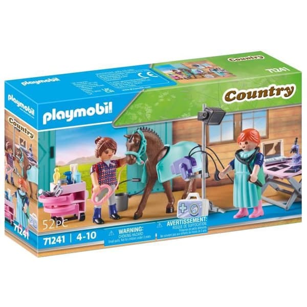 PLAYMOBIL - 71241 - Country - Hästveterinär - 52 stycken - Flerfärgad - Barn - Blandat