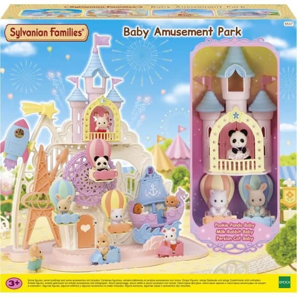 Magisk nöjespark - SYLVANIAN FAMILIES - 5645 - 4 magiska universum - 30 bebisar