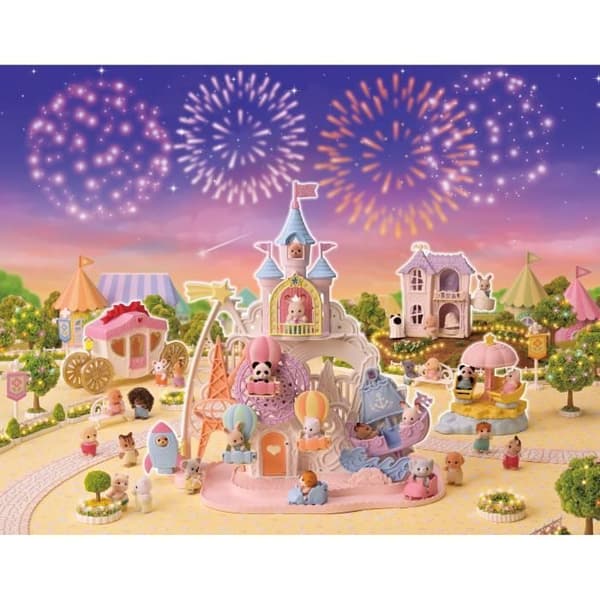 Magisk nöjespark - SYLVANIAN FAMILIES - 5645 - 4 magiska universum - 30 bebisar