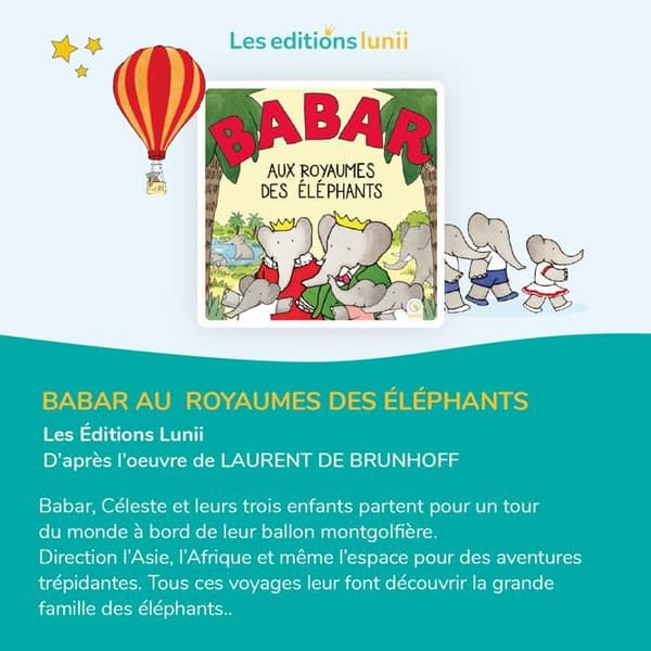 E-bok barn - Lunii - ALBR14003 - Interaktiv ljudbok - Paket med färgläggning - 12 historier