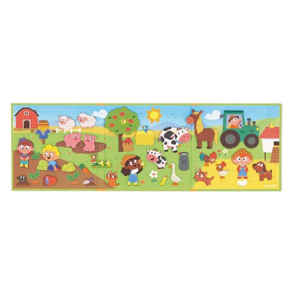 Magnéti'Stories The Farm - Magnetiskt pedagogiskt spel med 30 magneter - Barnleksak i FSC-kartong - Från 3 år