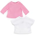 Miniatyrbild 3 av 6: Set med 2 vita och rosa T-shirts för Ma Corolle docka 36 cm - Corolle